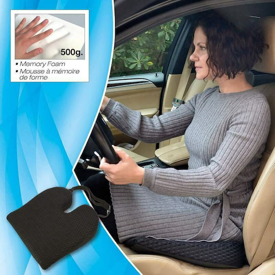 Sumex Pernă Auto Pernă pentru scaun anatomică / ortopedică / cu spumă de memorie RK19007 42 x 40 x 9 cm negru în Culoare Negru 0025015