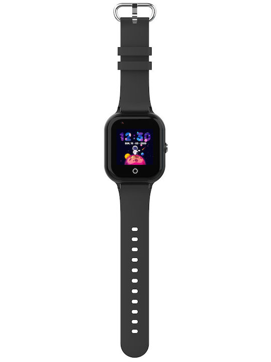 Wonlex Kids Digital Watch KT24 with GPS and Rubber/Plastic Strap Black
