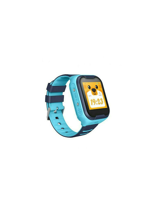 Wonlex Kinder Digitaluhr mit GPS und Kautschuk/Plastik Armband Blau