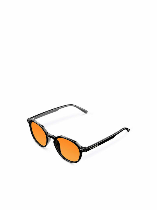 Meller Chauen Sunglasses with Black Orange Plastic Frame and Polarized Lens CH-TUTORANGE