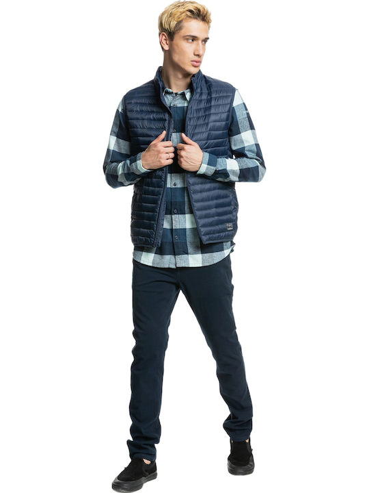 Scaly Ärmellos Jacke Puffer Marineblau