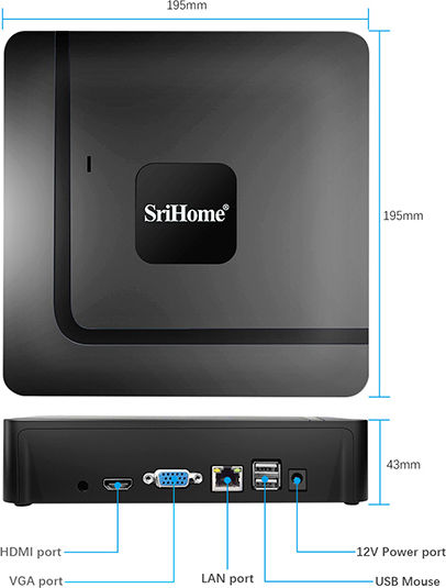 Sricam Записващо устройство NVR 16 Канала с Резолюция 4K NVS003