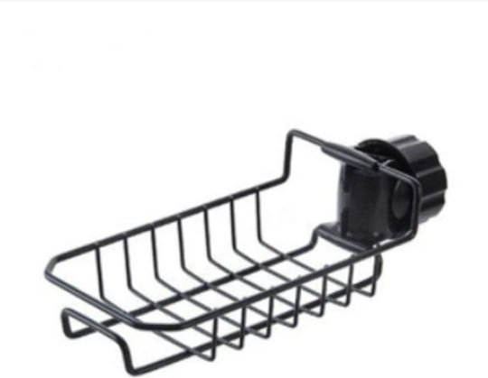 Suport pentru Burete din Metal Negru 17.5x7.5x10cm