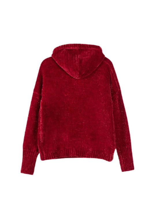 Losan 922-5016AA Damen Langarm Pullover mit Kapuze Rot 922-5016ΑΑ