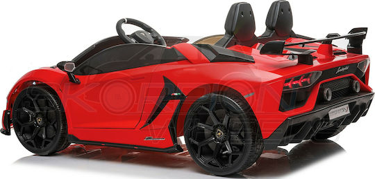 Lamborghini Aventador SVJ Două Locuri Cu Telecomandă Licențiat 24 Volt Roșu Pentru 6+ Ani