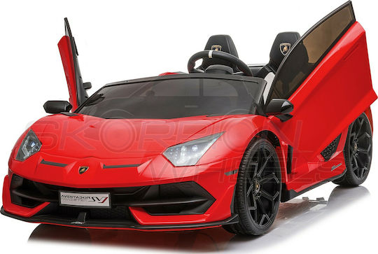 Lamborghini Aventador SVJ Două Locuri Cu Telecomandă Licențiat 24 Volt Roșu Pentru 6+ Ani