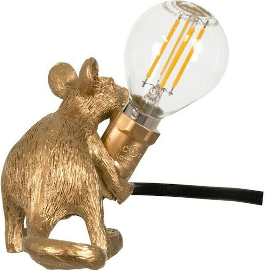 GloboStar Διακοσμητικό Φωτιστικό Mouse E12 Φιγούρα 13x4x7εκ.