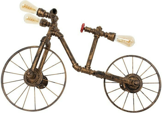 GloboStar Swiftwalker Vintage Leuchte Wand mit Fassung E27 Bronze 85x29.5x55cm
