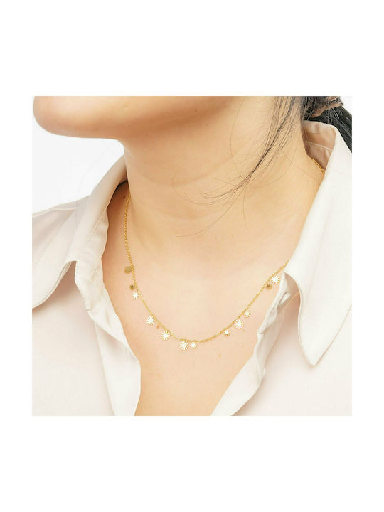 Excite-Fashion Halskette mit Design Stern aus Vergoldet Stahl