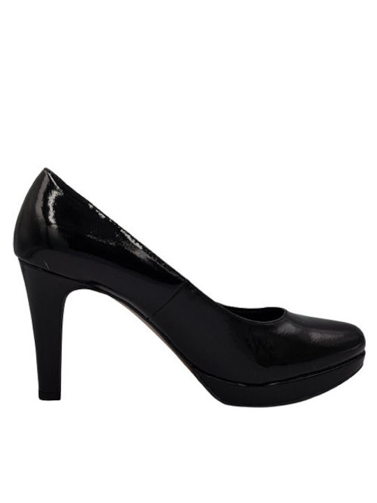 S.Oliver Patent Leather Black Heels