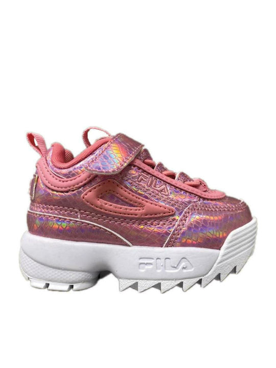 Disruptor E Παιδικά Sneakers με Σκρατς Ροζ