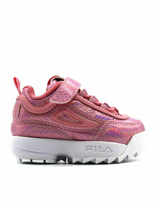 Disruptor E Παιδικά Sneakers με Σκρατς Ροζ