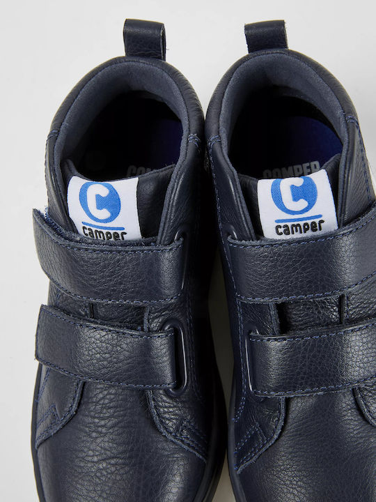 Runner Four Παιδικά Sneakers High Ανατομικά με Σκρατς Navy Μπλε