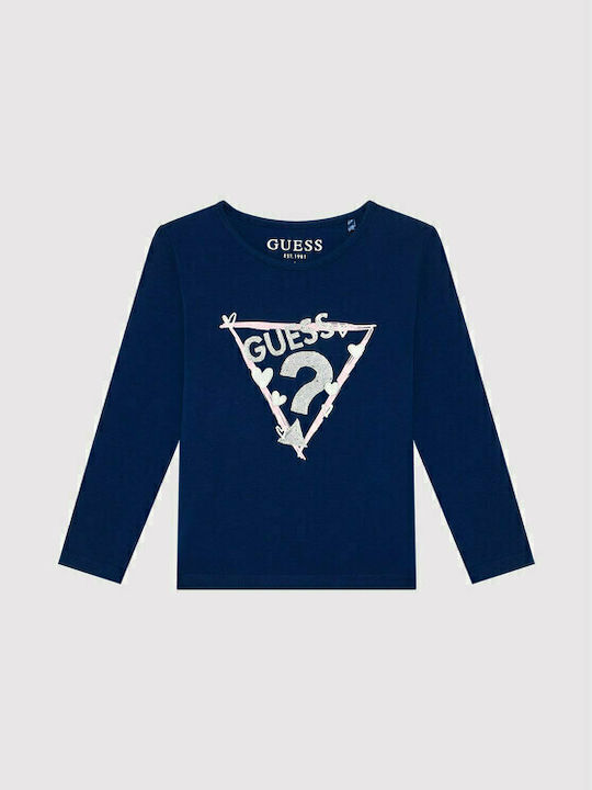 Guess Kids Blouse Long Sleeve Blue