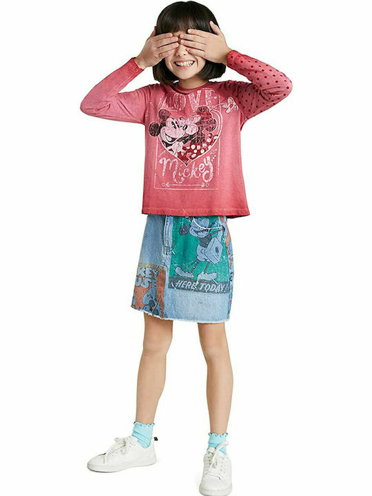 Детска блуза Розова Love Mickey