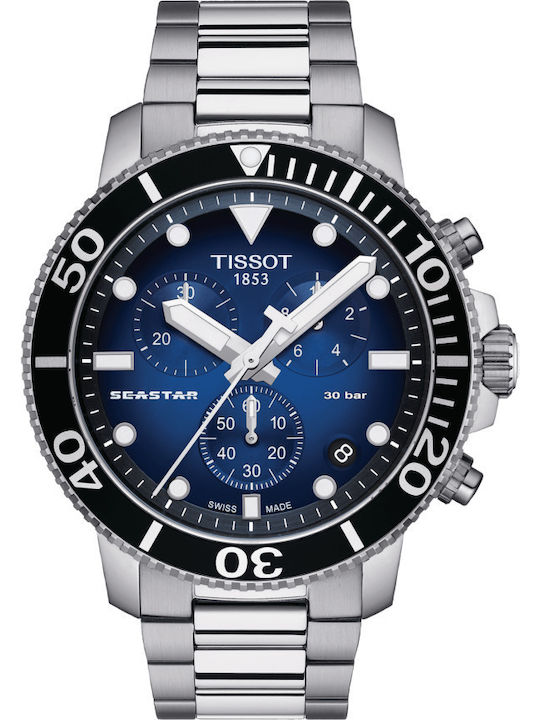 Tissot Seastar 1000 Uhr Batterie mit Metallarmband Tissot Seastar 1000 Uhr Batterie mit Metallarmband