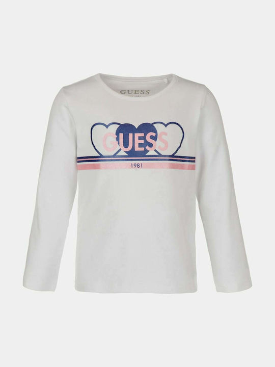 Guess Kids' Blouse Long Sleeve White