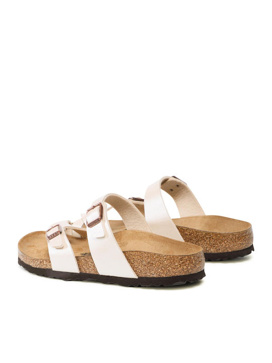 Mayari Birko-Flor Women's Anatomic Sandals Pearl White Narrow Fit