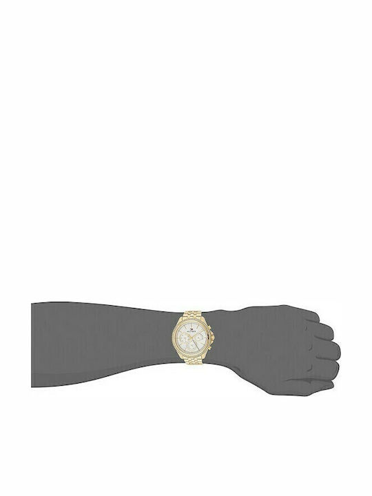 Tommy Hilfiger Ari Women's Watch Chronograph with Gold Metal Bracelet
