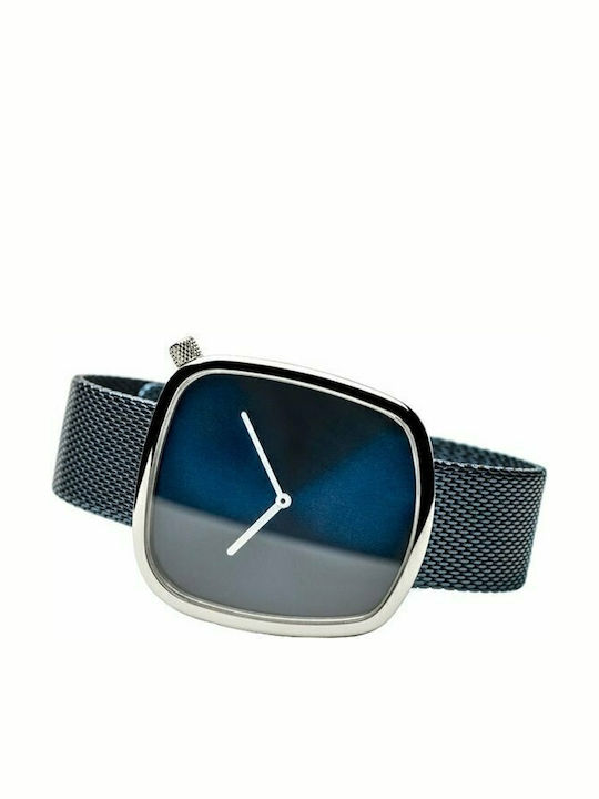 Bering Time Damen Uhr mit Blau Metallarmband