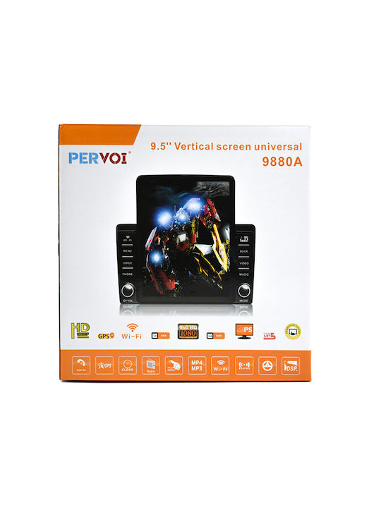 Ηχοσύστημα Αυτοκινήτου 2DIN (Bluetooth/USB/AUX/WiFi/GPS/Apple-Carplay/Android-Auto) με Οθόνη Αφής 9"
