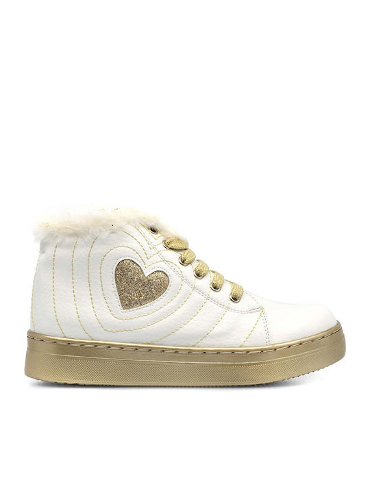 Kinder Sneakers Hoch Anatomisch Weiß