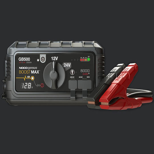 Noco Genius GB500 Tragbarer Batterie-Starter Auto & Lastkraftwagen 6250A mit Power Bank USB Taschenlampe 12/24V