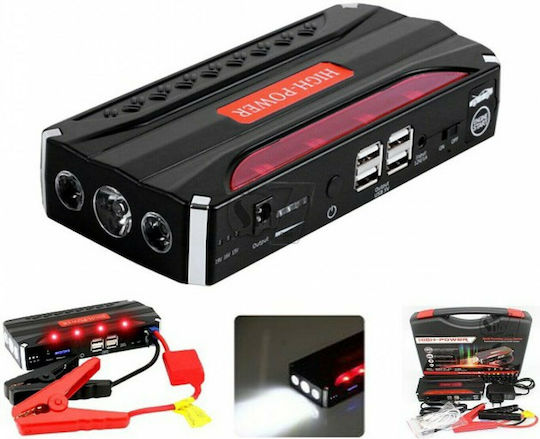 High Power TM-15 Portable Car and Motorcycle Battery Jump Starter 68800mAh with Flashlight Power Bank USB 12V