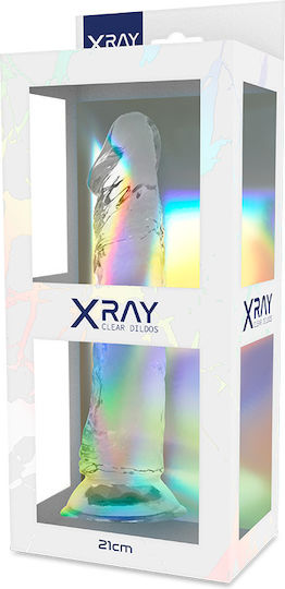 Dream Love XRay Cock Realistic Dildo With Suction Cup Clear 21cm