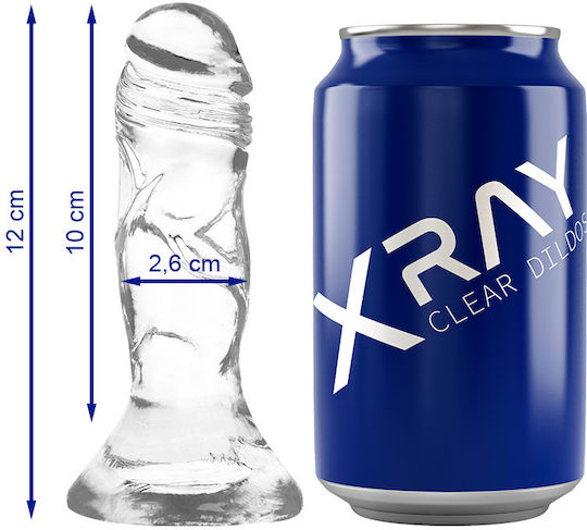 Dream Love XRay Cock Dildo realist Cu ventuză Clar 12cm