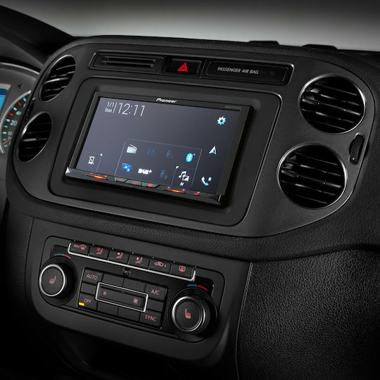 Pioneer Auto-Audiosystem Dodge Ladegerät (Bluetooth/USB/AUX/WiFi/GPS/Apple-Carplay/Android-Auto) mit Touchscreen 7"