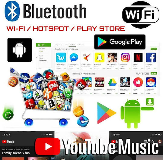 Ηχοσύστημα Αυτοκινήτου για Peugeot 107 2005-2014 (Bluetooth/USB/AUX/WiFi/GPS/Apple-Carplay/Android-Auto) με Οθόνη Αφής 10"