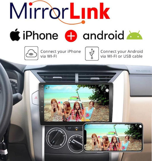 Ηχοσύστημα Αυτοκινήτου για Peugeot 107 2005-2014 (Bluetooth/USB/AUX/WiFi/GPS/Apple-Carplay/Android-Auto) με Οθόνη Αφής 10"