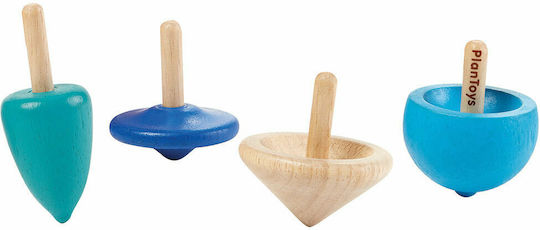 Plan Toys Wooden Top Mini (Various Designs/Assortment of Designs) 1pc