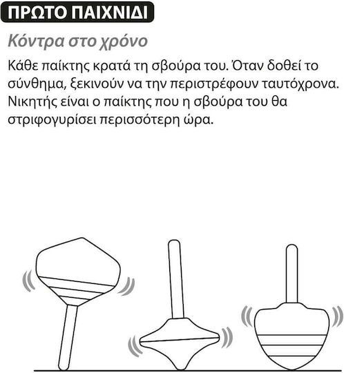 iwood Дървена Въртяща Се Върха Spinning Top MWSJ За 3+ Години