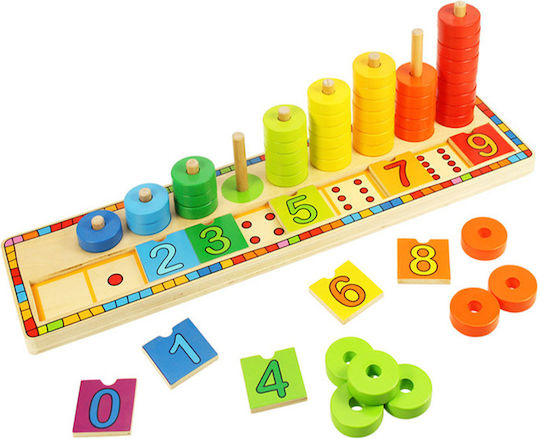 Tooky Toys Άβακας Αριθμητήριο Άβακας από Ξύλο για 2+ Ετών