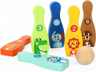 Tooky Toys Ξύλινες Κορίνες Bowling Toy