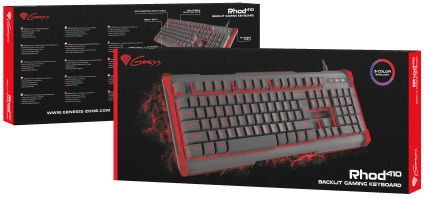 Genesis Rhod 410 Gaming Keyboard with RGB Lighting English US