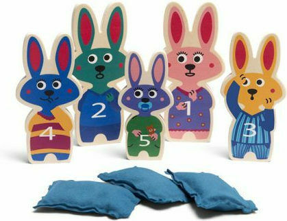 BS Toys Game Target Practice Outdoor Bunnies in a Row