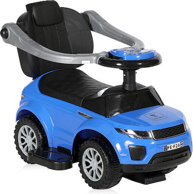 Lorelli Off Road Handle Baby Walker Car Ride On with Handlebar for 12++ Months Blue