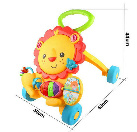 Lorelli Lion 2 in 1 Ζωάκι για 6+ μηνών Κίτρινη