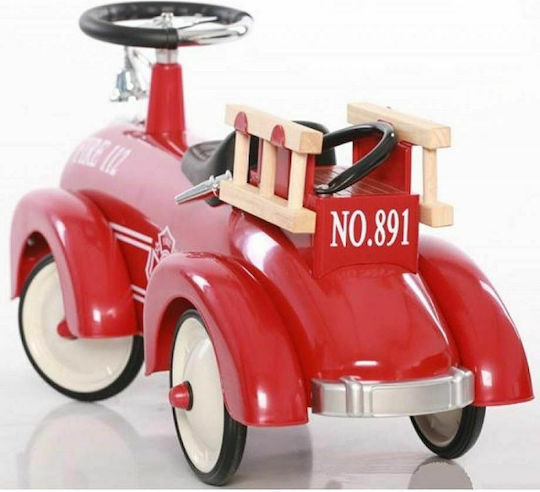 Goki Fire Brigade Αυτοκινητάκι Ride On για 12+ μηνών Κόκκινο