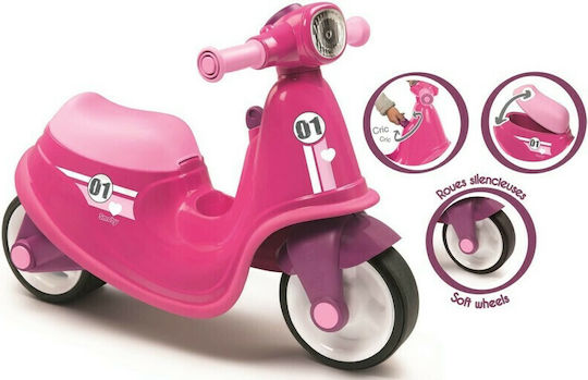 Smoby Pink Ride On Scooter for 18+ Months