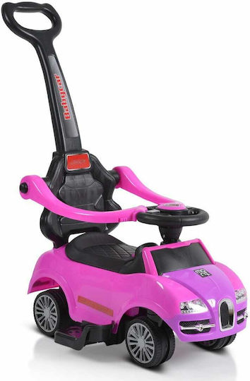 Moni Rider 308 Mașină Ride On Cu Mâner Pentru Părinți Pentru 12+ Luni Fuchsia