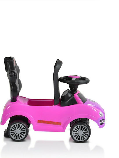 Moni Rider 308 Mașină Ride On Cu Mâner Pentru Părinți Pentru 12+ Luni Fuchsia