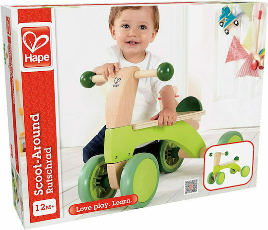 Hape Scoot-Around Ride On για 12+ μηνών Πράσινο