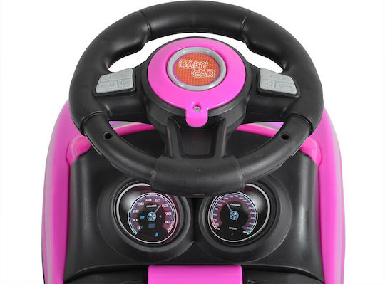 Moni Rider 308 Mașină Ride On Cu Mâner Pentru Părinți Pentru 12+ Luni Fuchsia