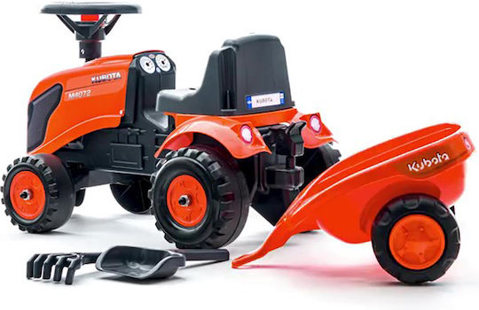 Falk Baby Kubota Tractor Ride On για 12+ μηνών Κόκκινο
