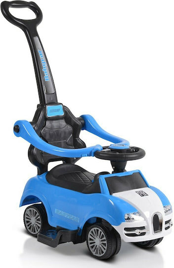 Moni Rider 308 Car Ride On with Parental Handle for 12+ Months Blue