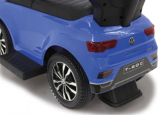 Jamara Push Car VW T Roc Lauflernhilfe Auto Ride On mit Griff für 12++ Monate 460462 Blau